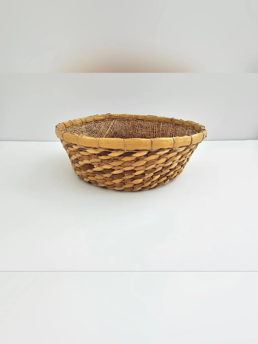 Artisanal Handwoven Seagrass Decorative Bowl
